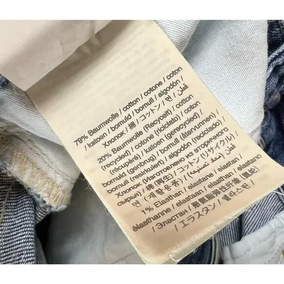 Closed Jean Milo Denim Jeans in Mid Blue High Waist Womens Size 26 NWT Raw Hem - Picture 7 of 14